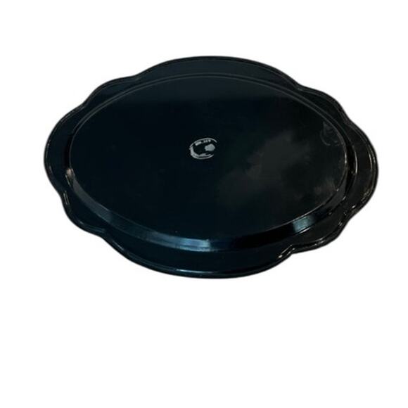 VTG Russian Zhostovo Floral Oval Metal Tray Green Gold Hand Painted Folk Art - Picture 7 of 10